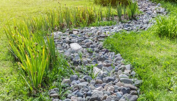 River Rock Garden Installation in Odessa