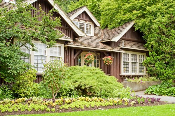 Log Home Landscaping in Odessa